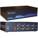 Brainboxes RS232 USB B Female to DB-9 Male Interface Converter
