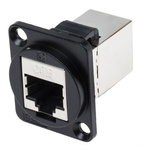 RS PRO Cat6 RJ45 Feedthrough Connector, 2 Port, FTP