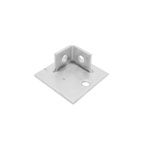 RS PRO Hot Dipped Galvanised Base Plate, 100 x 100 x 45mm