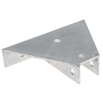 RS PRO Hot Dipped Galvanised Base Plate, 215 x 40 x 152mm