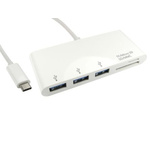 RS PRO 3 Port USB 3.0 USB C  Hub, USB Powered
