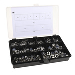 RS PRO 545 Piece Stainless Steel Self Locking Nuts Box