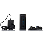 RS PRO 1 Port USB 3.0 USB A  Hub, Mains Plug Powered, 115 x 47 x 25mm