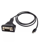 Brainboxes RS422, RS485 USB C DB-9 Male Converter Cable