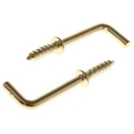 RS PRO Steel Brass Plated I Hooks 20mm