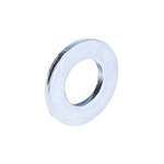 Bright Zinc Plated Steel Plain Washer, 1mm Thickness, M5