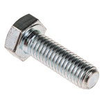 Zinc plated & clear Passivated Steel Hex M8 x 25mm Set Screw