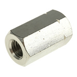 30mm Plain Stainless Steel Coupling Nut, M10, A2 304