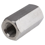 60mm Plain Stainless Steel Coupling Nut, M20, A2 304