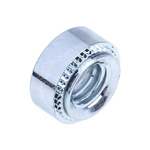 RS PRO Clear Passivated, Zinc Steel Clinch Nut, M6