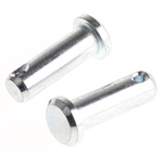 3/4in Bright Zinc Plated Steel Clevis Pin, 1/4in Diameter
