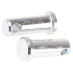 1in Bright Zinc Plated Steel Clevis Pin, 3/8in Diameter