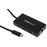 StarTech.com 3 Port USB 3.1 USB A, USB C  Hub, AC Adapter Powered, 87 x 45 x 14mm