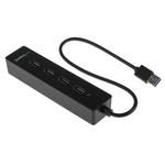 StarTech.com 4 Port USB 3.0 USB A  Hub, USB Powered, 137 x 30 x 22mm