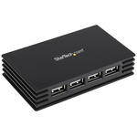 StarTech.com 4 Port USB 2.0 USB A  Hub, AC Adapter - UK Plug Powered, 100 x 60 x 20mm