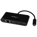 StarTech.com 3 Port USB 3.0 USB A, USB C  Hub, USB Powered, 95 x 41 x 17mm