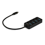 StarTech.com 4 Port USB 3.0 USB A  Hub, USB Bus Powered, 85 mm x 34.9 mm x 1.9cm