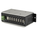 StarTech.com 7 Port USB 2.0 USB A  Hub, Terminal Connector Powered, 13.2cm