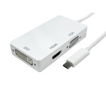 RS PRO USB C to DVI, HDMI, VGA Adapter, USB 3.1, 1 Supported Display(s)