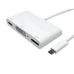 RS PRO USB C to DisplayPort, DVI, HDMI Adapter, USB 3.1, 1 Supported Display(s)