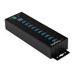 StarTech.com 10 Port USB 3.0 USB A, USB B  Hub, AC Adapter Powered, 190 x 295 x 70mm