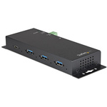 StarTech.com 4 Port USB C USB A, USB C  Hub, AC Adapter Powered, 15.2 x 6 x 2.4cm