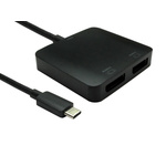RS PRO USB C to DisplayPort Adapter, USB C, 2 Supported Display(s)  - up to 4K