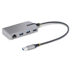 StarTech.com 3 Port USB 3.2 USB A  Hub, USB Bus Powered, 16.5 x 2.0 x 0.6in