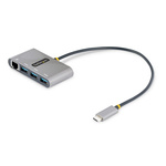 StarTech.com 3 Port USB 3.2 USB A, USB C USB C Hub, USB Bus Powered, 11.8 x 3.1 x 0.6in