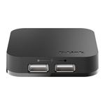 D-Link 4 Port USB 2.0 USB A USB 2.0 Hub, External Power Adapter Powered, 64 x 64 x 14mm