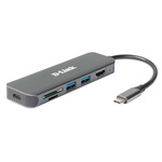 D-Link 3 Port USB 1.1, USB 2.0, USB 3.0 USB C USB C Hub, USB Bus Powered, 118 x 35 x 13mm