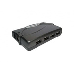 4 Port USB 2.0 USB A, USB B  Hub, External Power Adapter Powered, 165 x 150 x 70mm