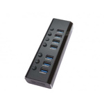7 Port USB 3.0 USB A  Hub, 167 x 125 x 50mm