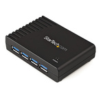 StarTech.com 4 Port USB 3.0 USB C USB 3.0 Hub, External Power Adapter Powered, 3.7 x 2.7 x 0.9in