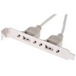 RS PRO 2 Port USB Network Adapter USB 2.0 USB A x 2 to IDC x 2