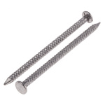 RS PRO Bright Steel Ring Shank Nails; 65mm x 3.35mm; 500g Bag