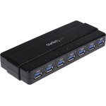 StarTech.com 7 Port USB 3.0 USB A  Hub, AC Adapter Powered, 172 x 70 x 23mm