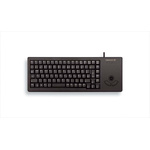 CHERRY Wired USB Trackball Keyboard, AZERTY, Black