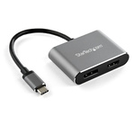 StarTech.com USB C to DisplayPort, HDMI Adapter, USB C, 1 Supported Display(s) - 4K @ 60Hz