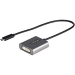 StarTech.com USB C to DVI Adapter Cable, USB C, 1 Supported Display(s) - 1920 x 1200 @ 30Hz