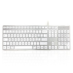 Ceratech Wired USB Mac Keyboard, QWERTY, White