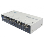 Rextron 4 Port Quad Monitor USB SVGA, VGA KVM Switch, 1920 x 1440 Maximum Resolution
