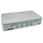 Rextron 4 Port Quad Monitor PS/2 DVI-D KVM Switch