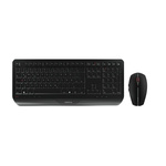 CHERRY Wireless Ergonomic Keyboard and Mouse Set, QWERTZ (German), Black
