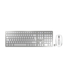 CHERRY Wireless Ergonomic Keyboard and Mouse Set, QWERTZ (German), Silver/White