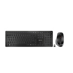 CHERRY Wireless Ergonomic Keyboard and Mouse Set, QWERTZ (German), Black