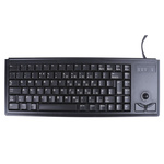 CHERRY Wired PS/2 Compact Trackball Keyboard, QWERTY (UK), Black