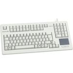 CHERRY Wired USB Compact Touchpad Keyboard, QWERTZ, Grey