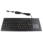 CHERRY Wired USB Compact Touchpad Keyboard, QWERTY (UK), Black