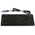 CHERRY Wired PS/2, USB Compact Keyboard, QWERTY (US), Black